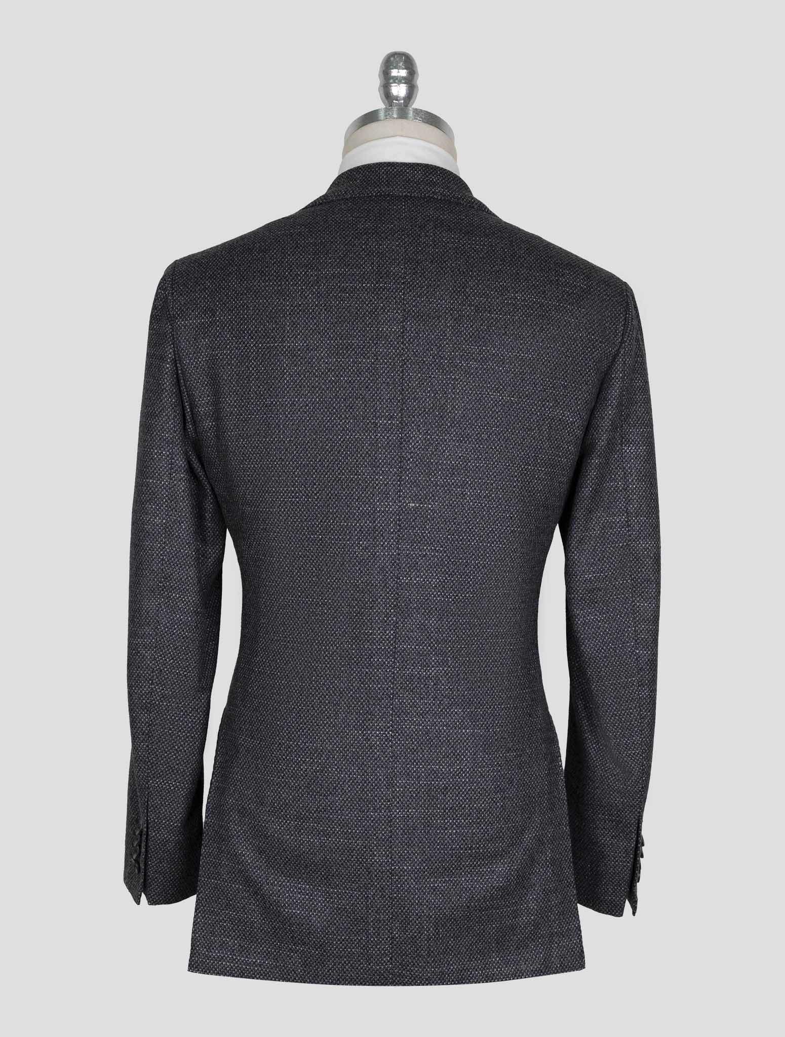 Kiton Dark Gray Cashmere Silk Blazer