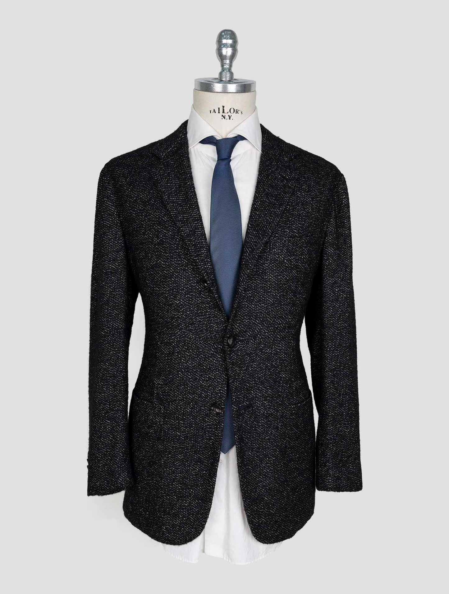 Kiton Dark Gray Cashmere Silk Wool Pa Blazer