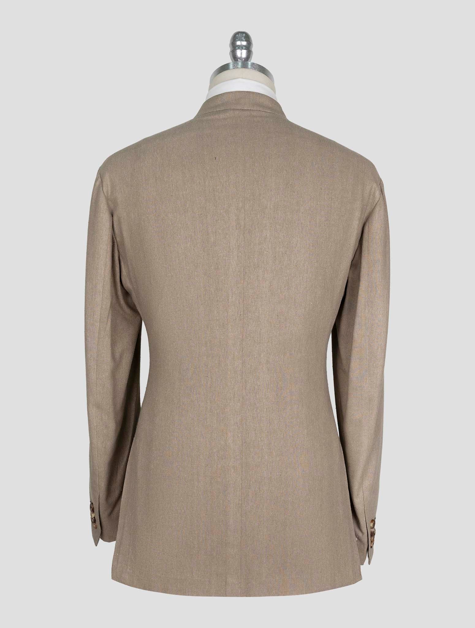 Kiton Brown Silk Blazer