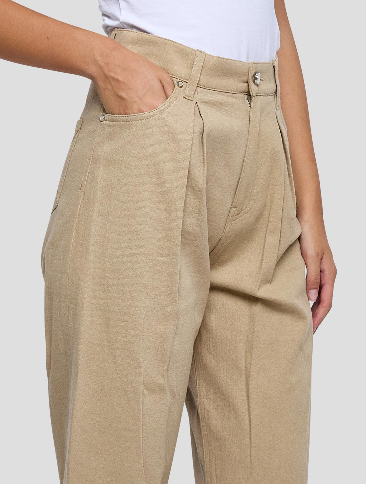 Kiton Beige Cotton Cashmere Ea Jeans Women