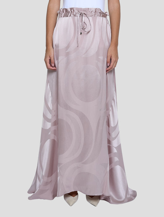 Kiton Pink Silk Skirt Women