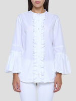 Kiton White Cotton Shirt Women