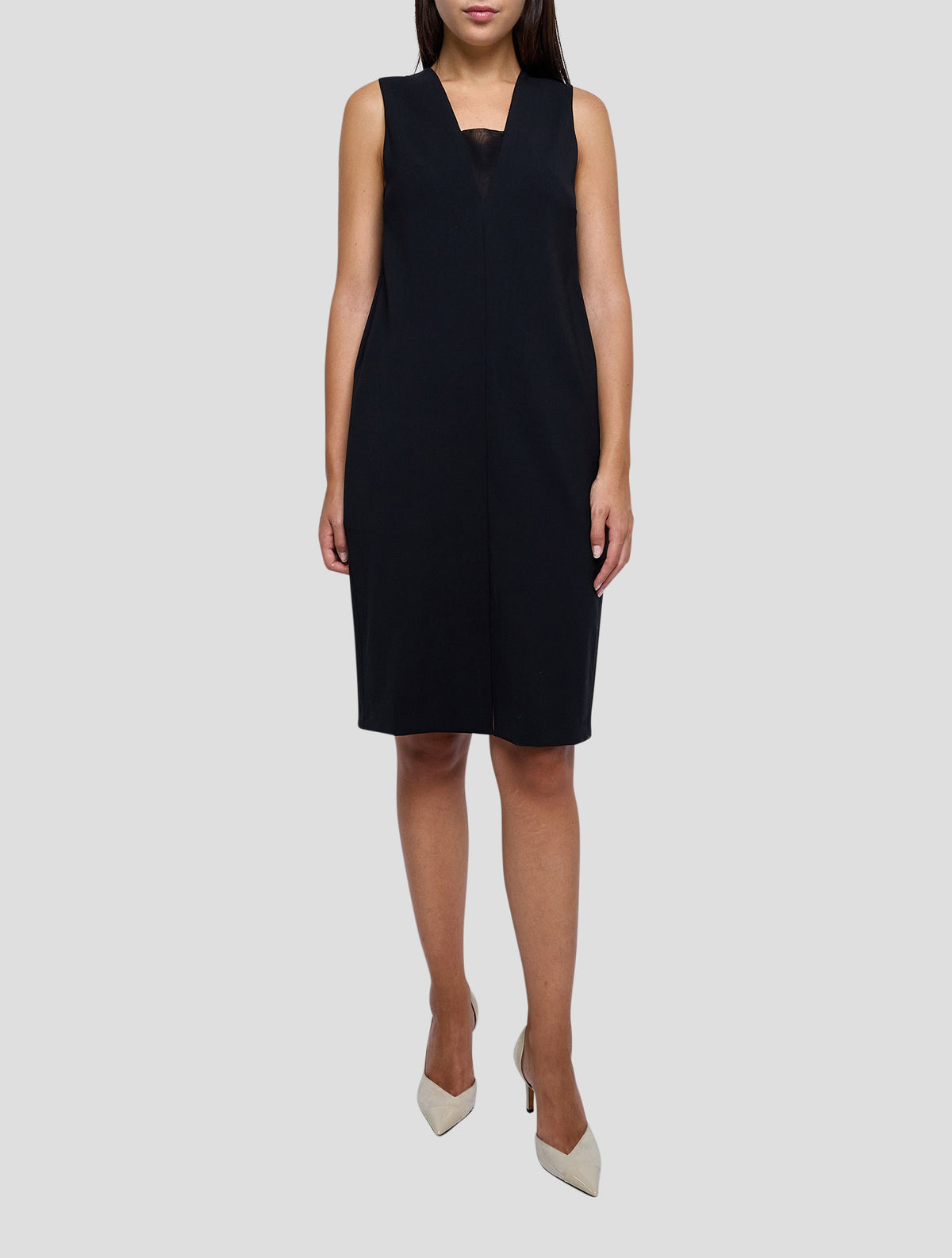 Kiton Black Virgin Wool Ea Dress Women
