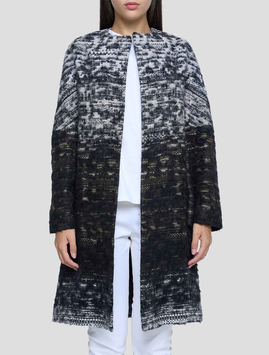 Kiton Multicolor Pc Pa Pl Viscose Mohair Overcoat Women