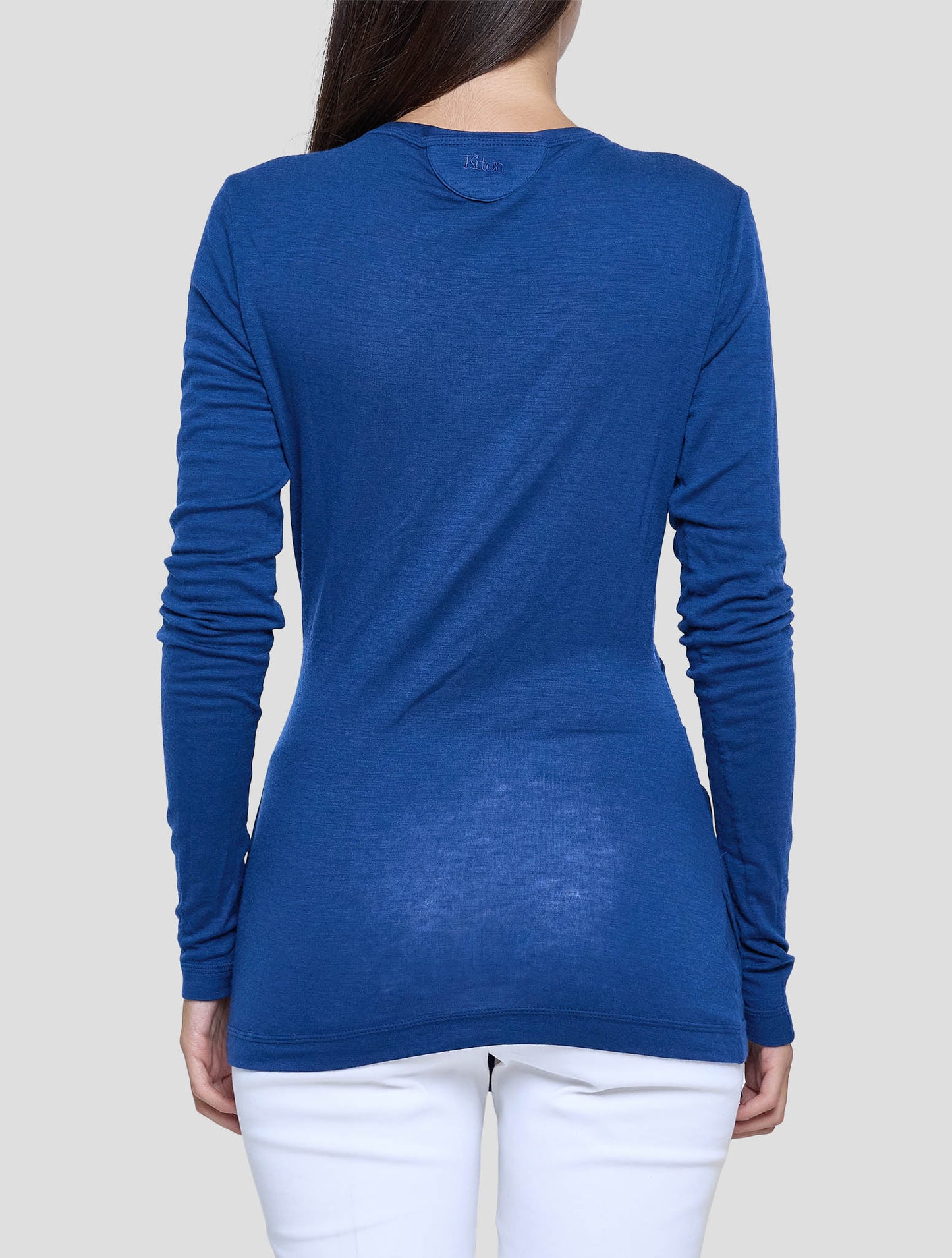 Kiton Blue Cashmere Ea Sweater Women
