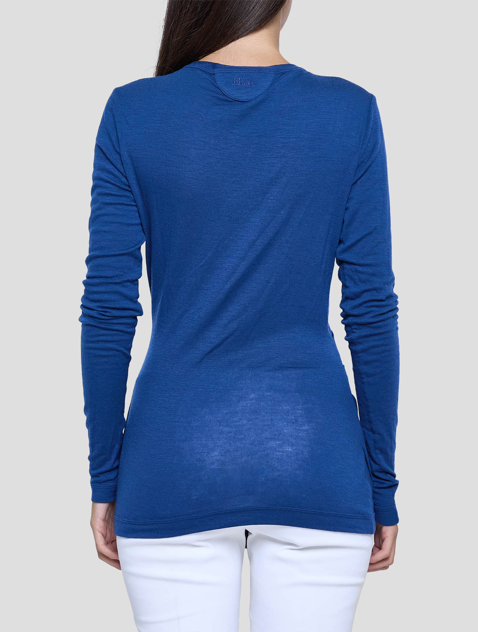 Kiton Blue Cashmere Ea Sweater Women