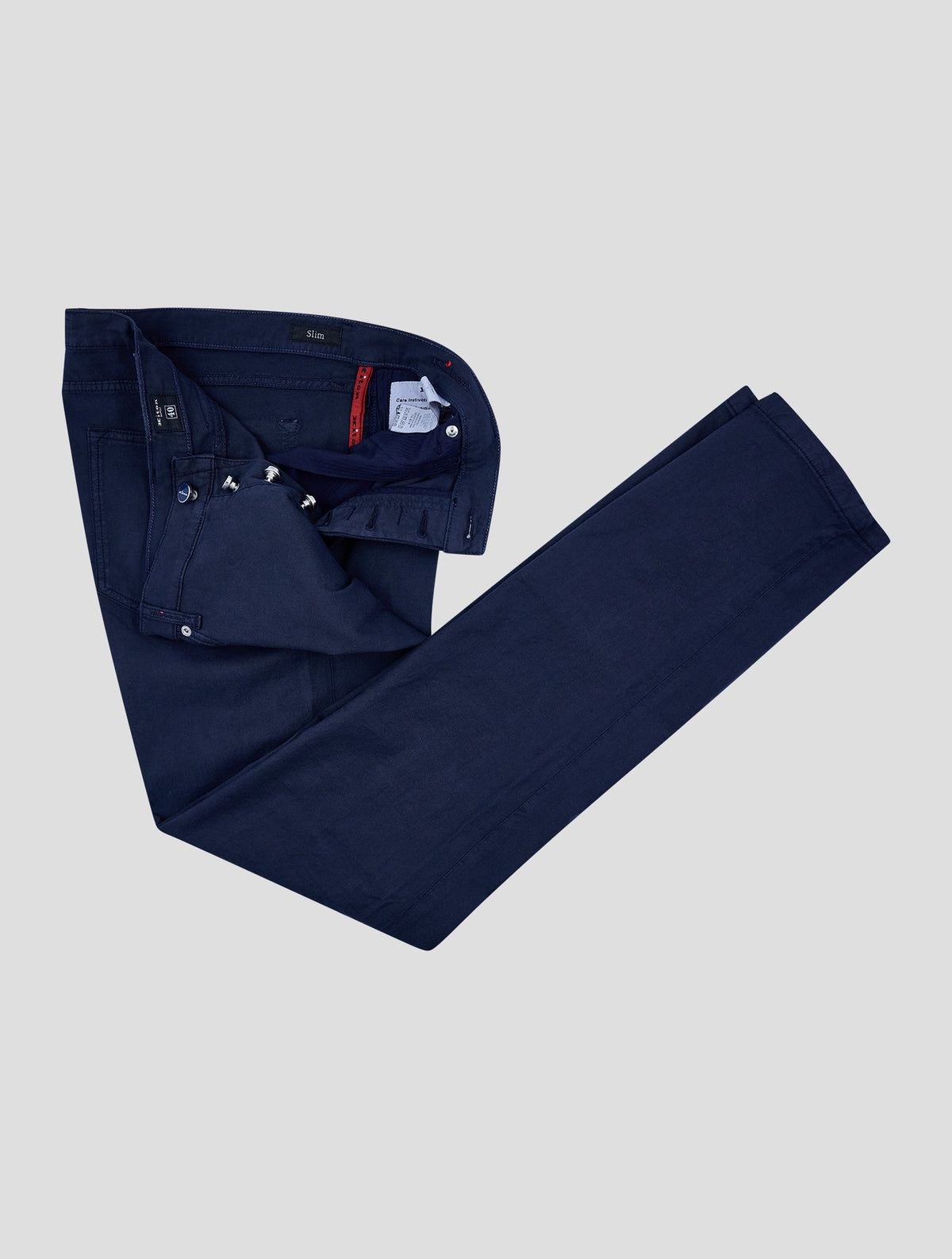 Kiton Blue Cotton Linen Ea Jeans