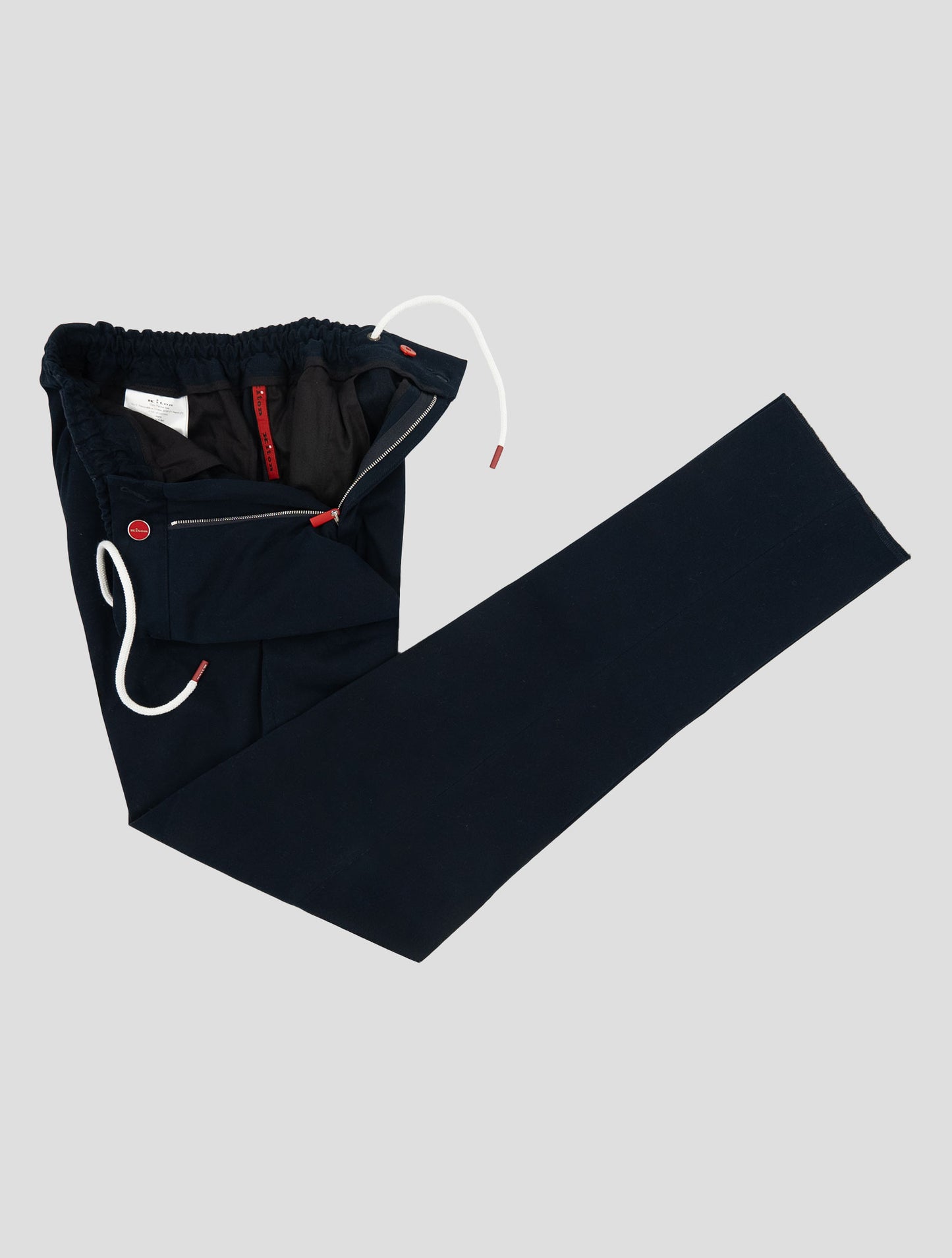 Kiton Blue Cotton Ea Pants