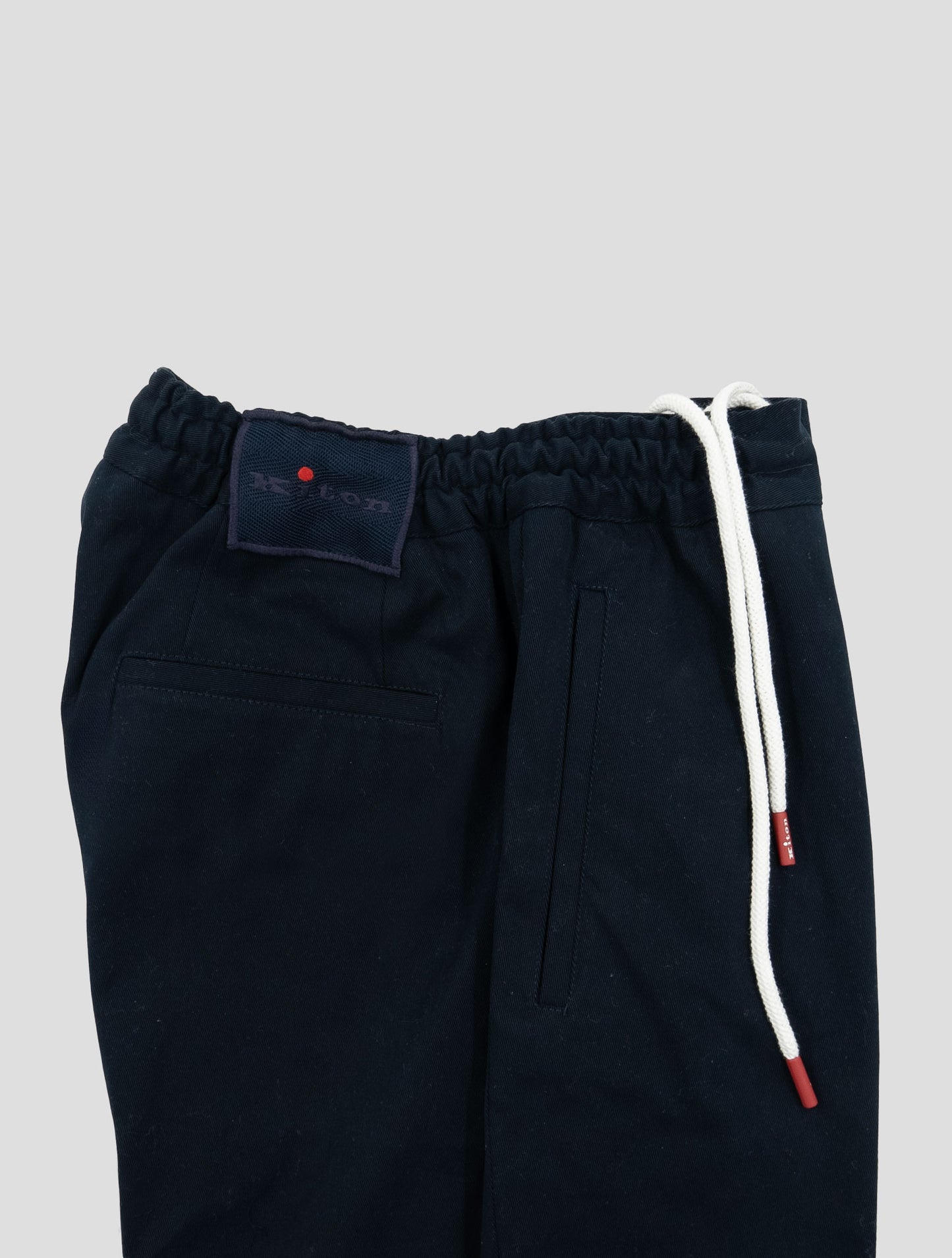 Kiton Blue Cotton Ea Pants