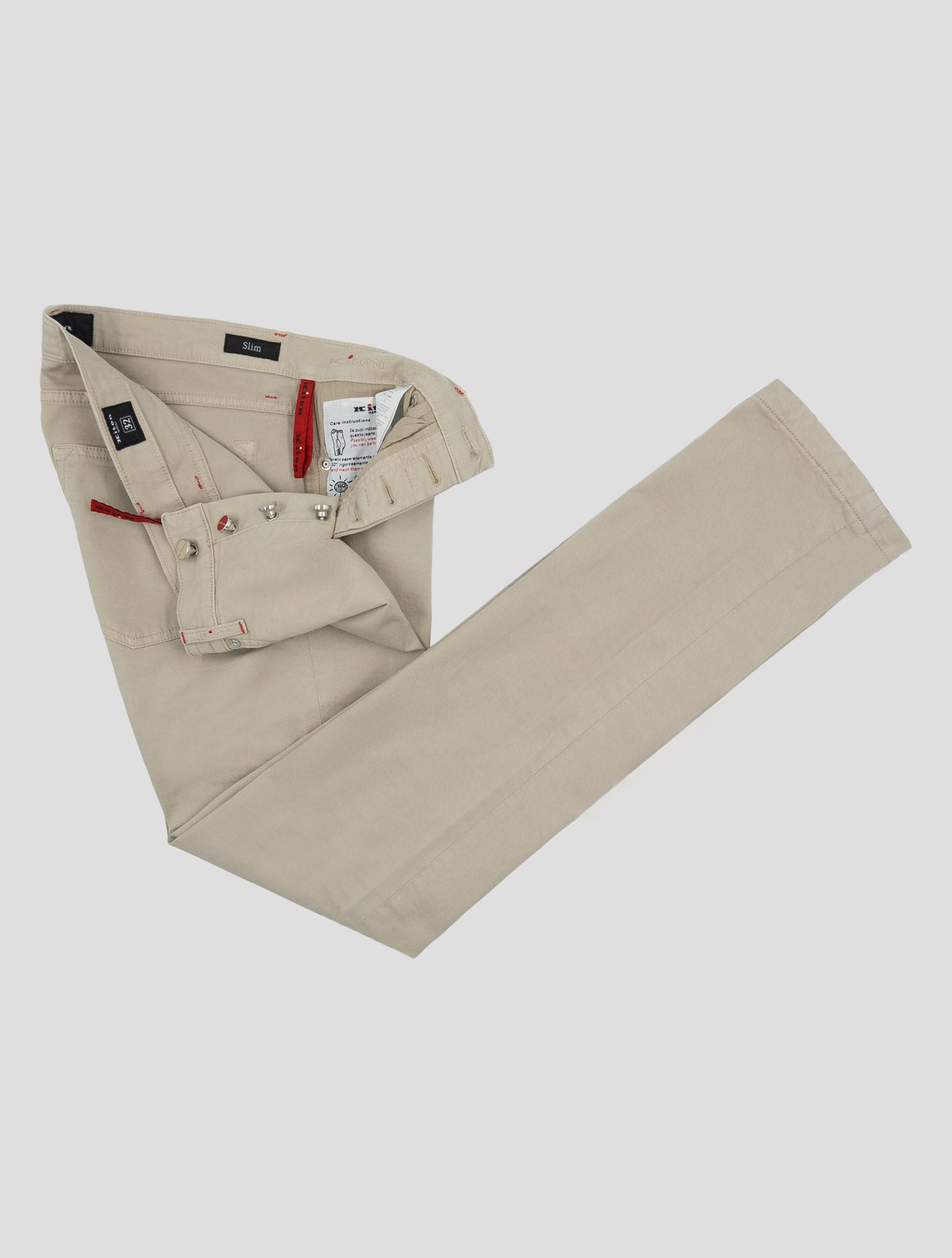 Kiton Beige Cotton Ea Jeans