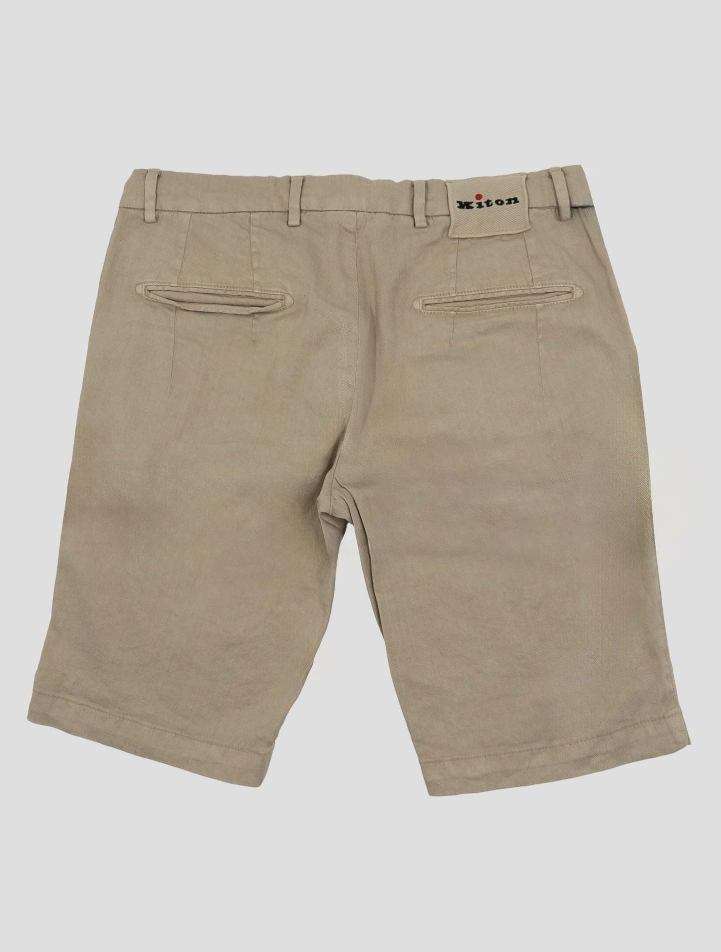 Kiton Beige Linen Cotton Ea Short Pants