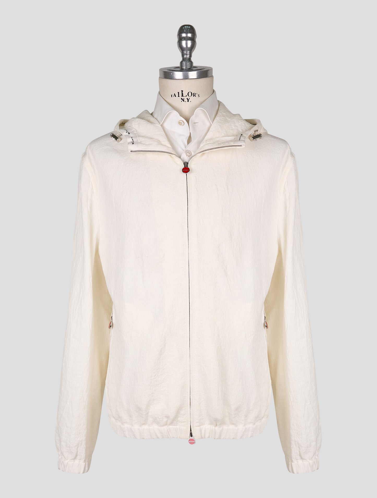 Kiton White Linen Coat