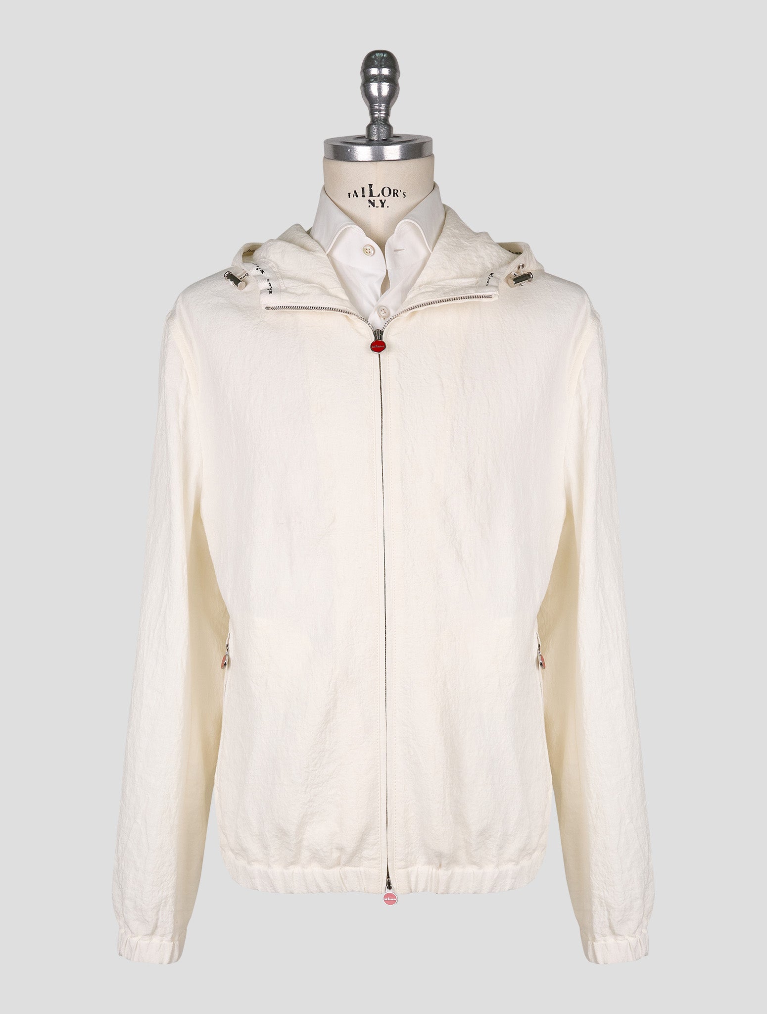 Kiton White Linen Coat