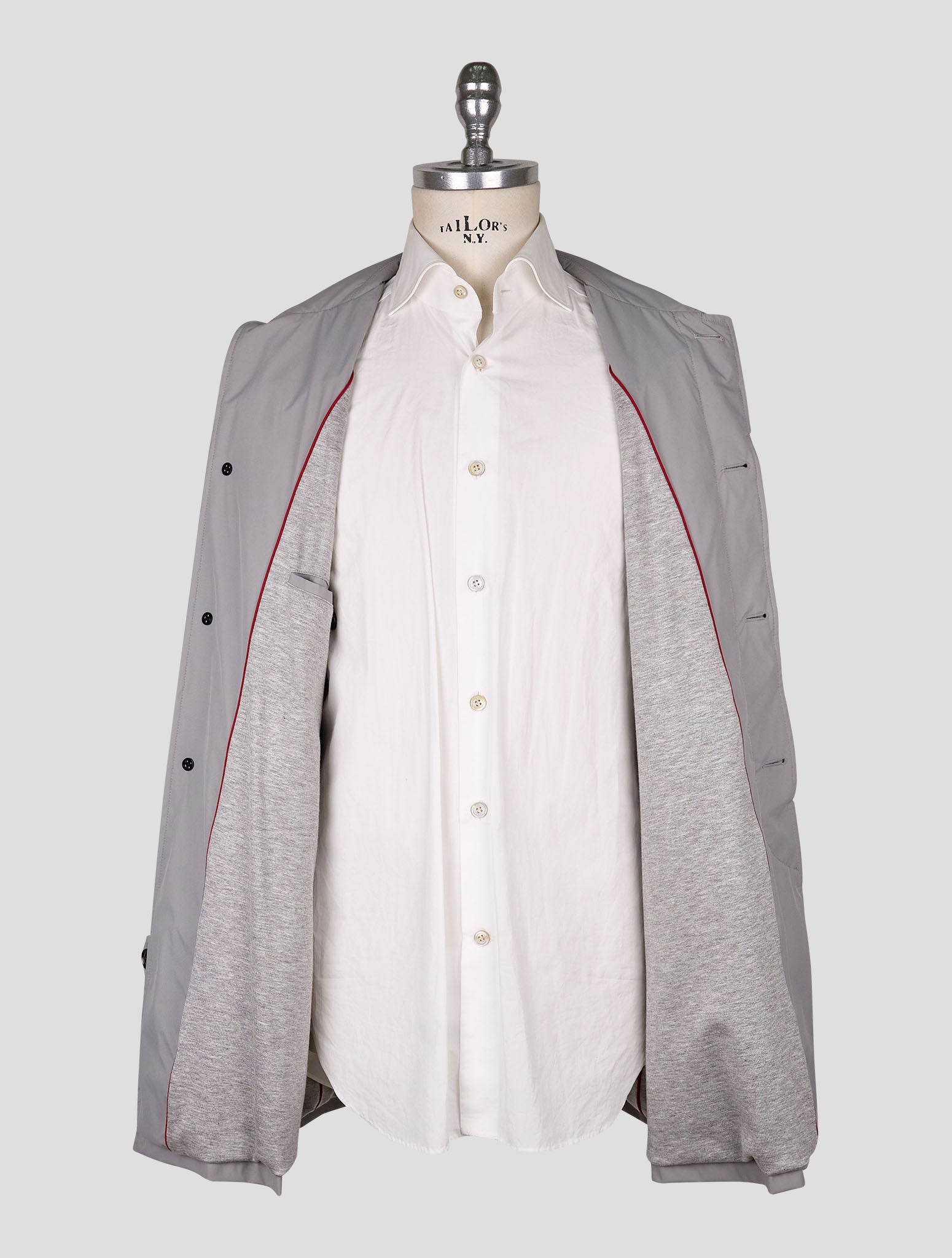 Kiton Gray Pl Coat