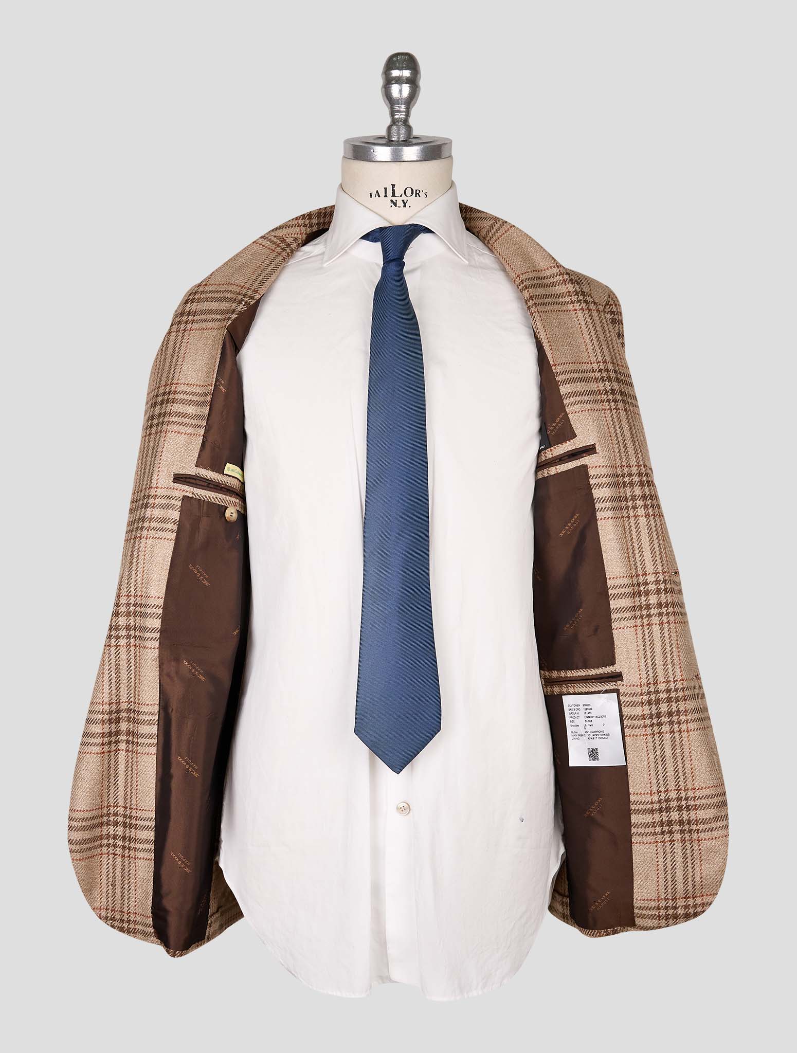 Kiton Brown Cashmere Blazer