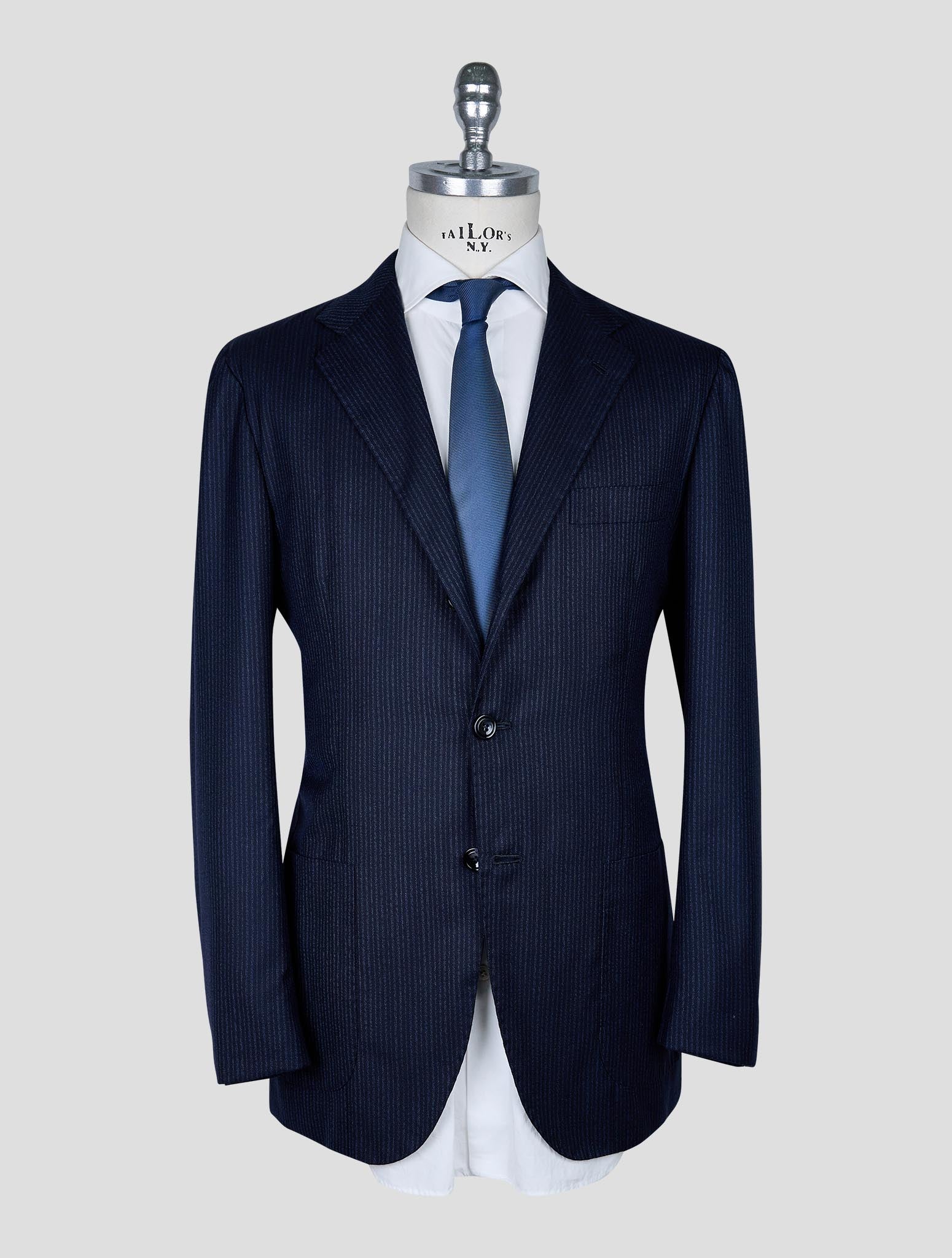 Kiton Blue Cashmere Suit