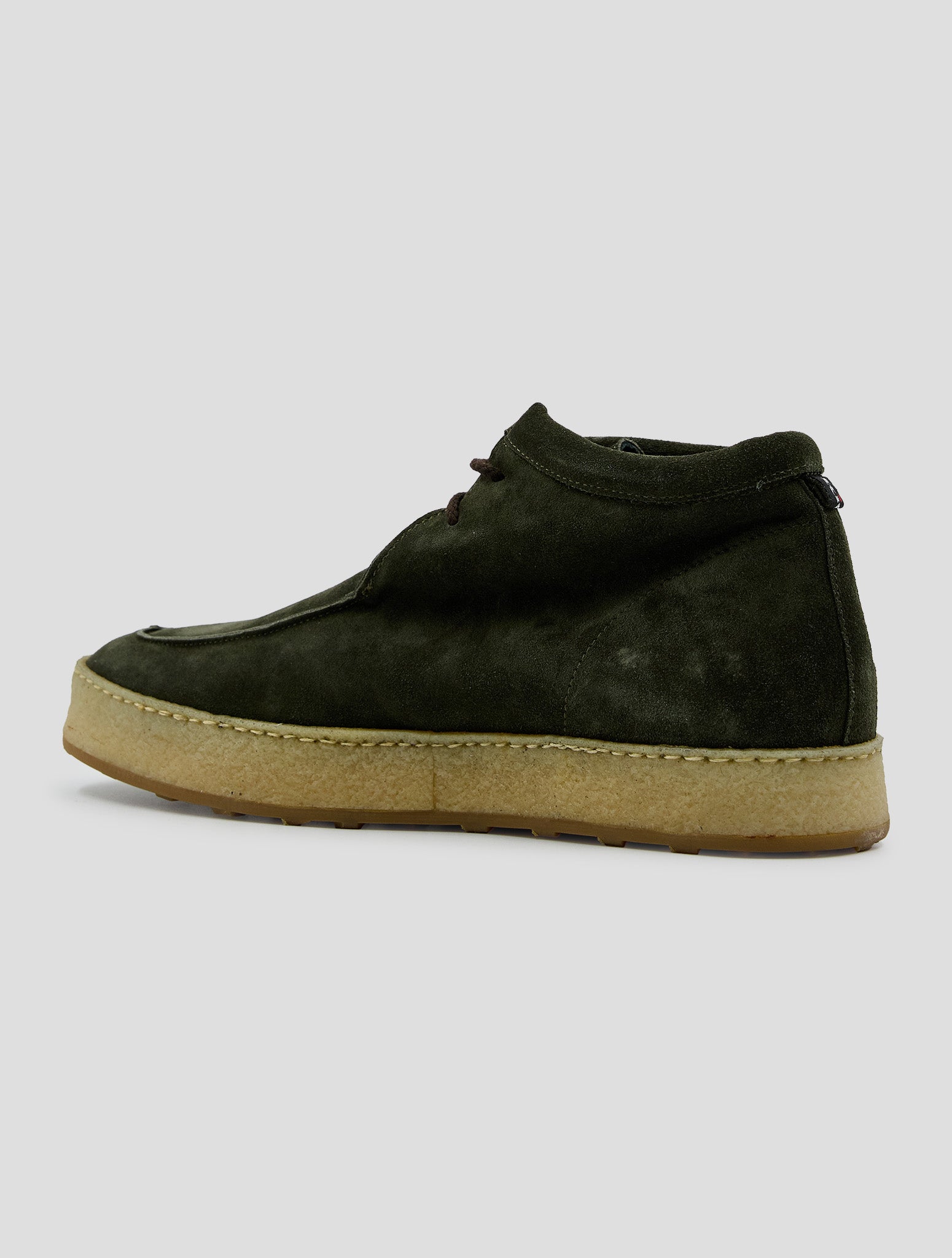 Kiton Green Leather Suede Boots