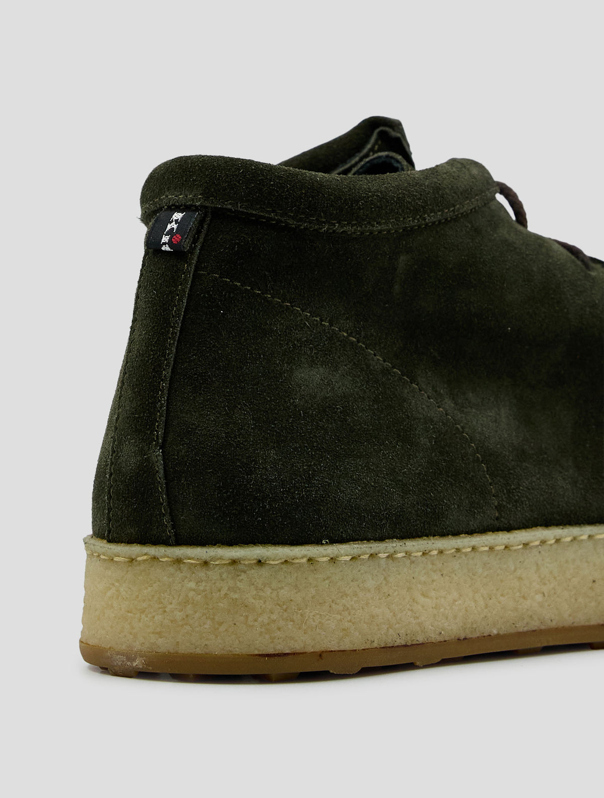 Kiton Green Leather Suede Boots