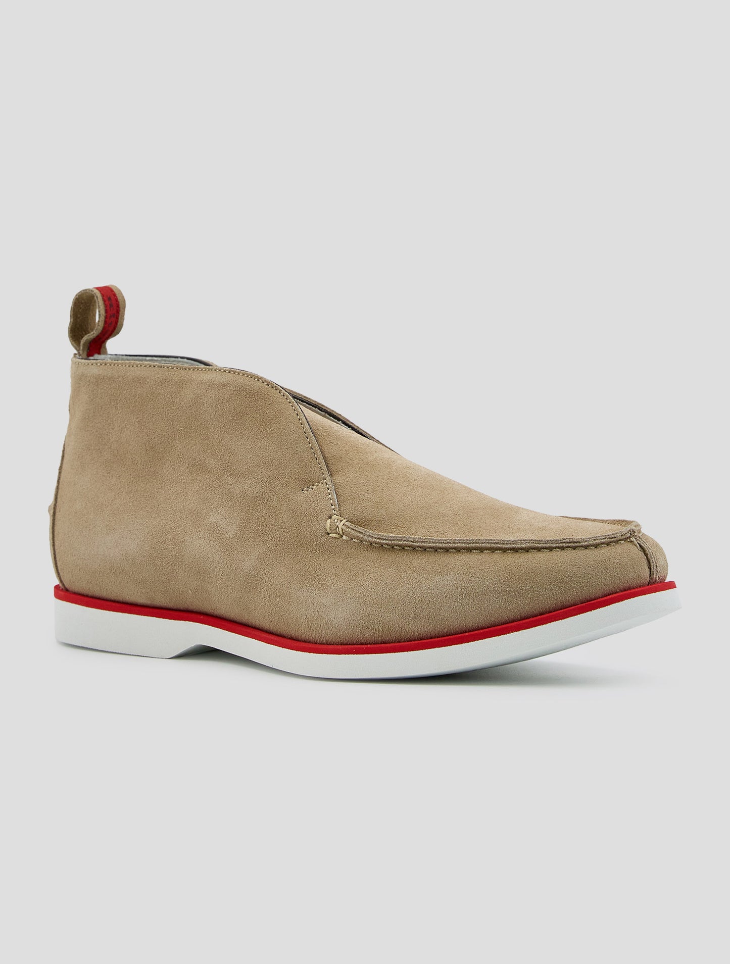 Kiton Beige Leather Suede Boots