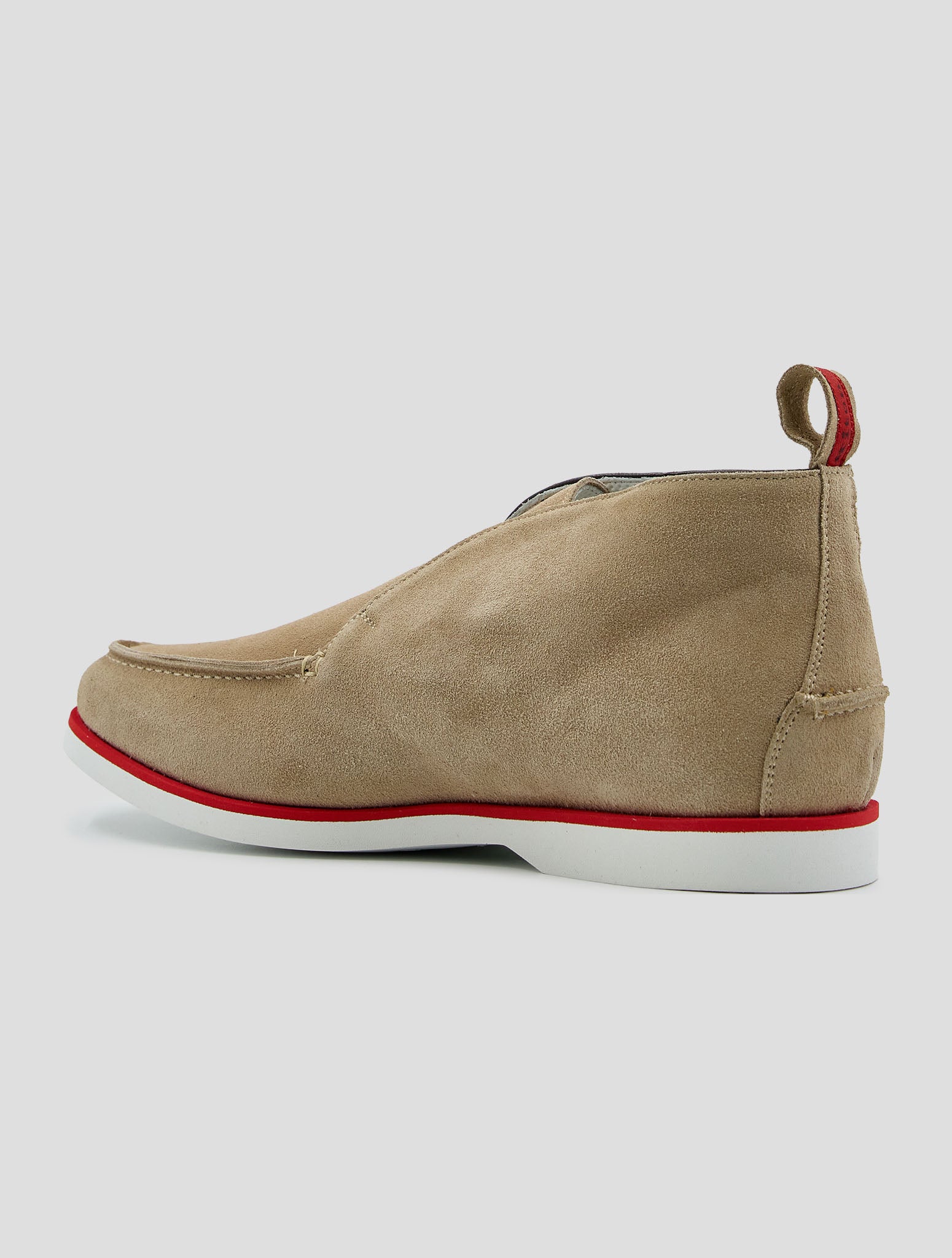 Kiton Beige Leather Suede Boots