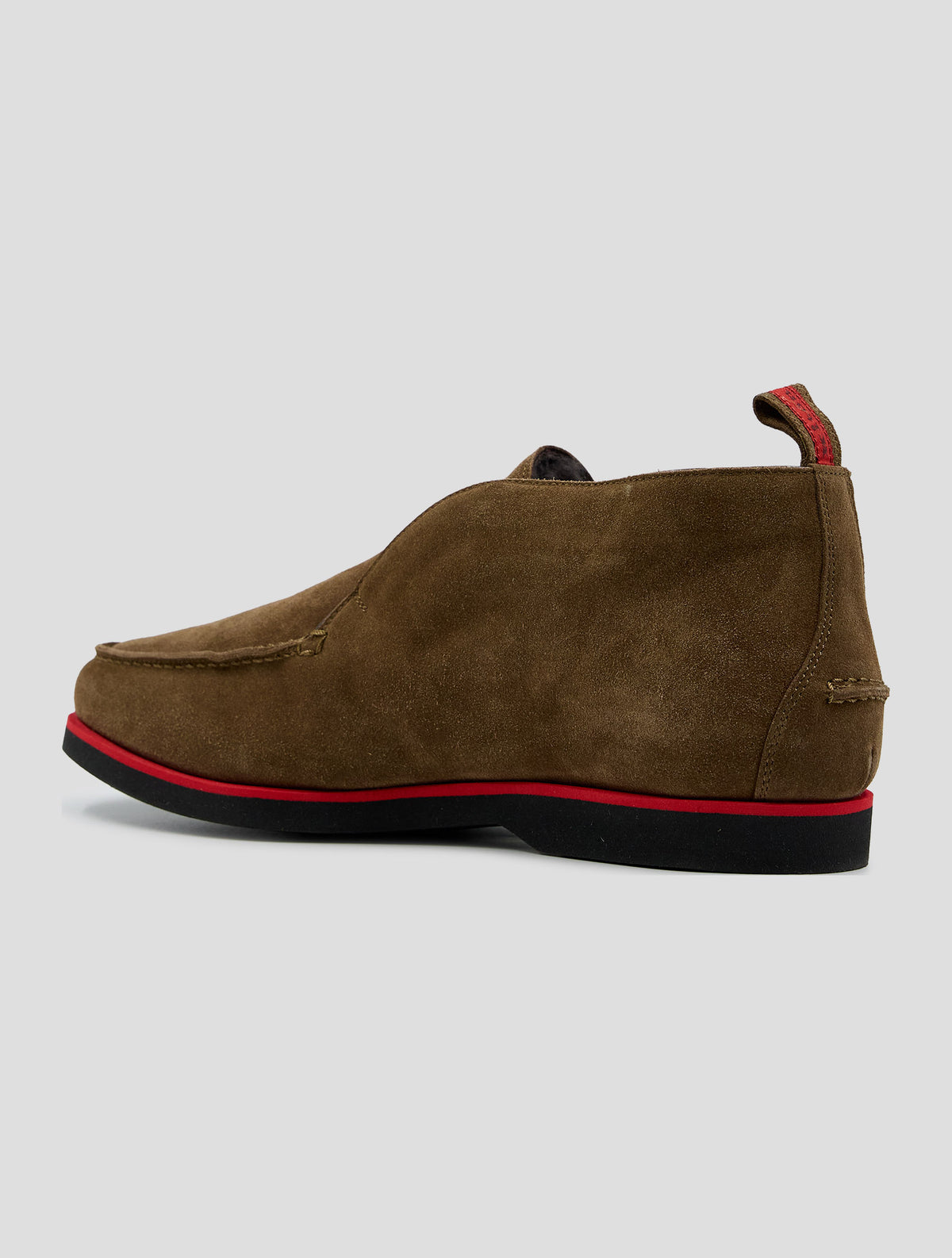Kiton Brown Leather Shearling Boots
