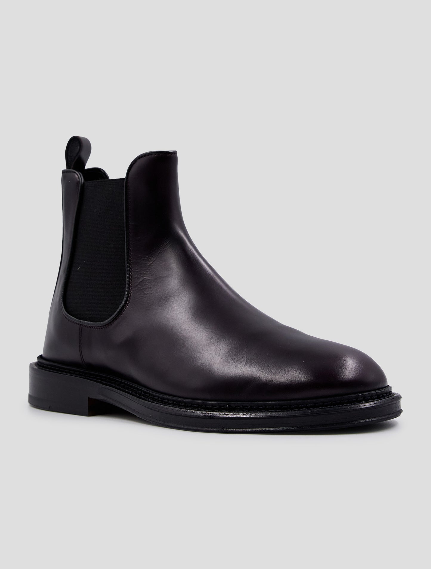 Kiton Burgundy Leather Boots