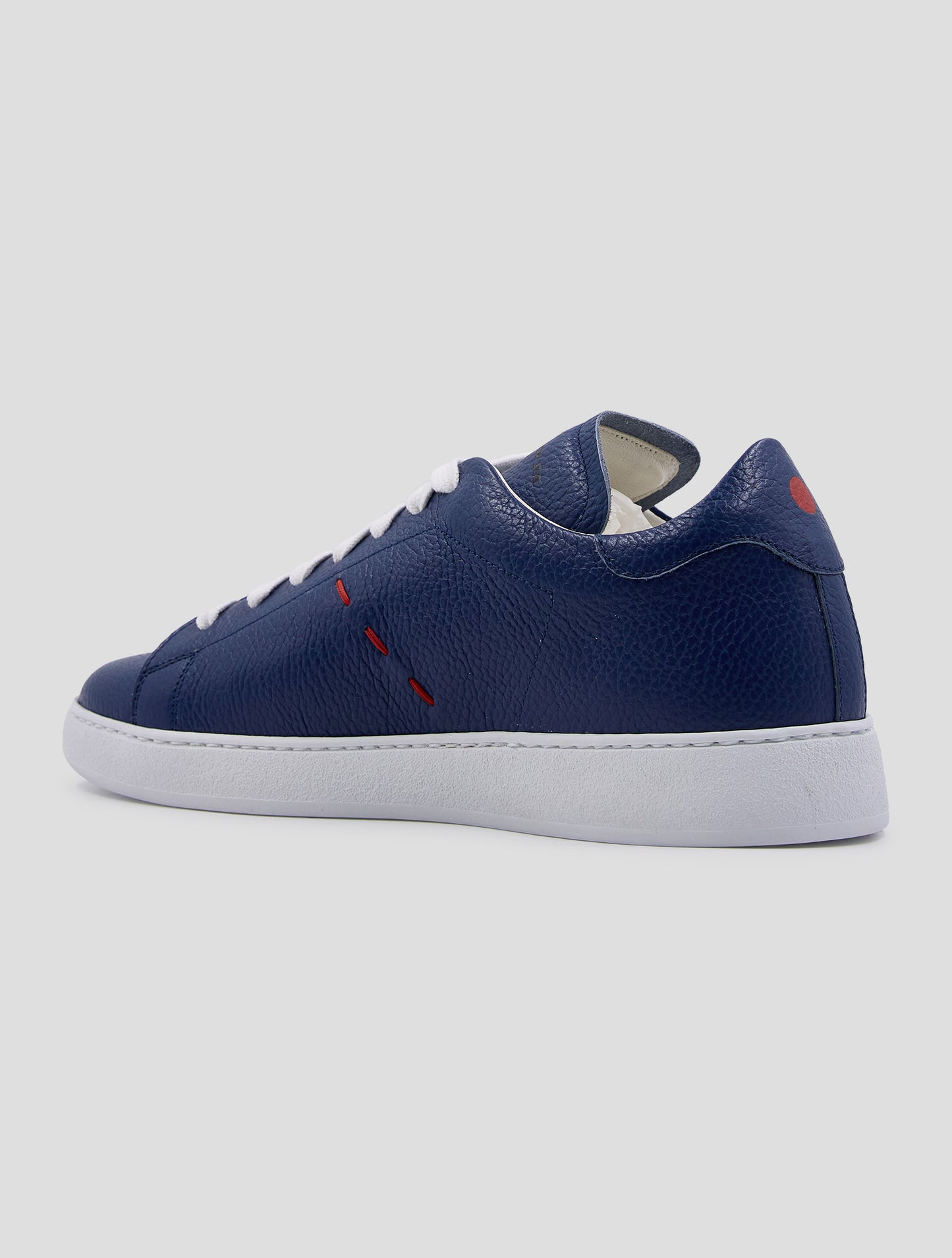 Kiton Blue Leather Sneakers