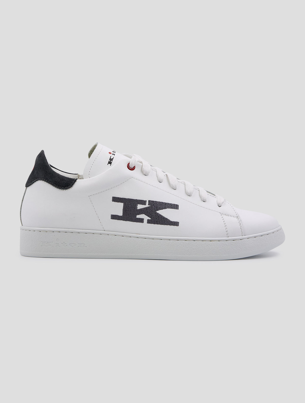 Kiton White Leather Sneakers