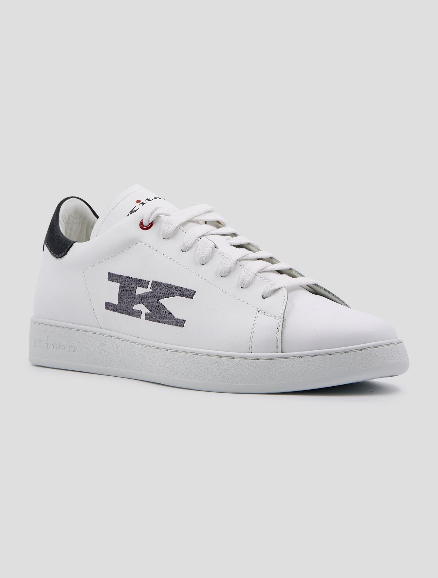 Kiton White Leather Sneakers