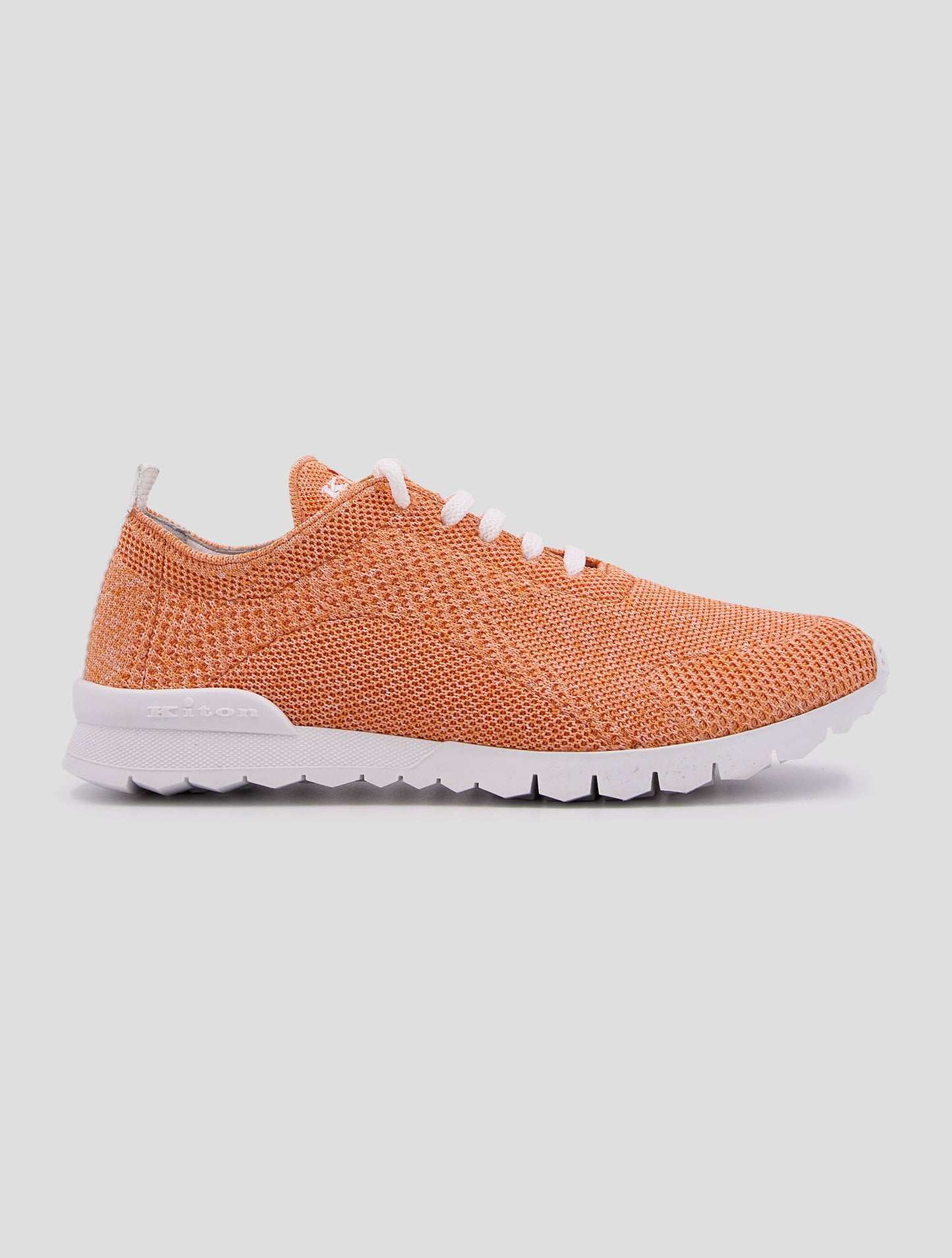 Kiton Orange Cotton Ea Sneakers