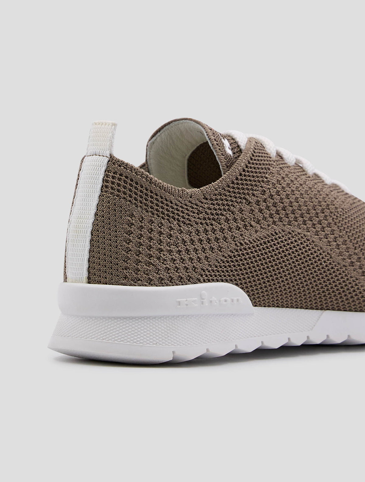 Kiton Brown Cotton Ea Sneakers