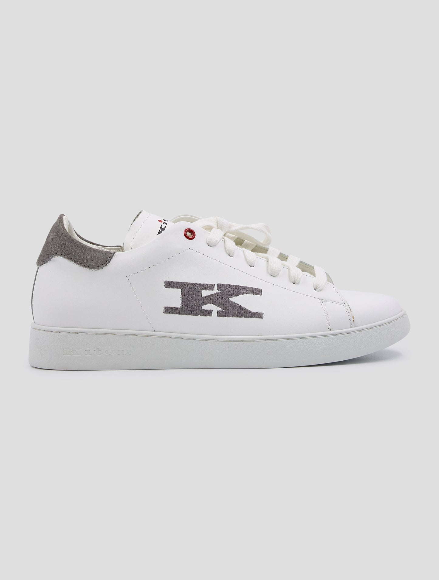 Kiton White Leather Sneakers