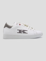Kiton White Leather Sneakers