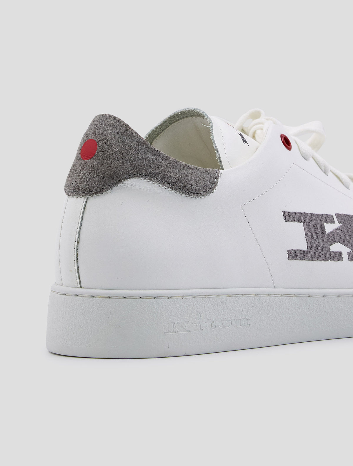 Kiton White Leather Sneakers