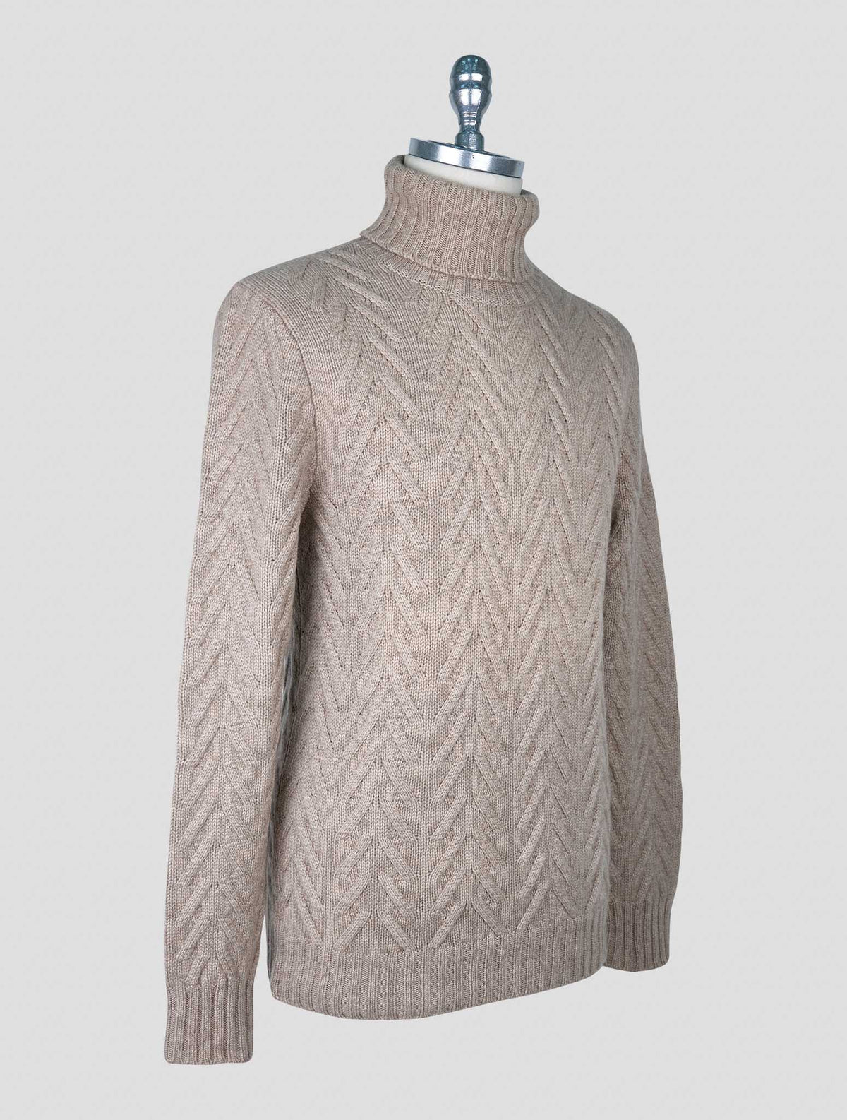 Kiton Brown Cashmere Sweater Turtleneck