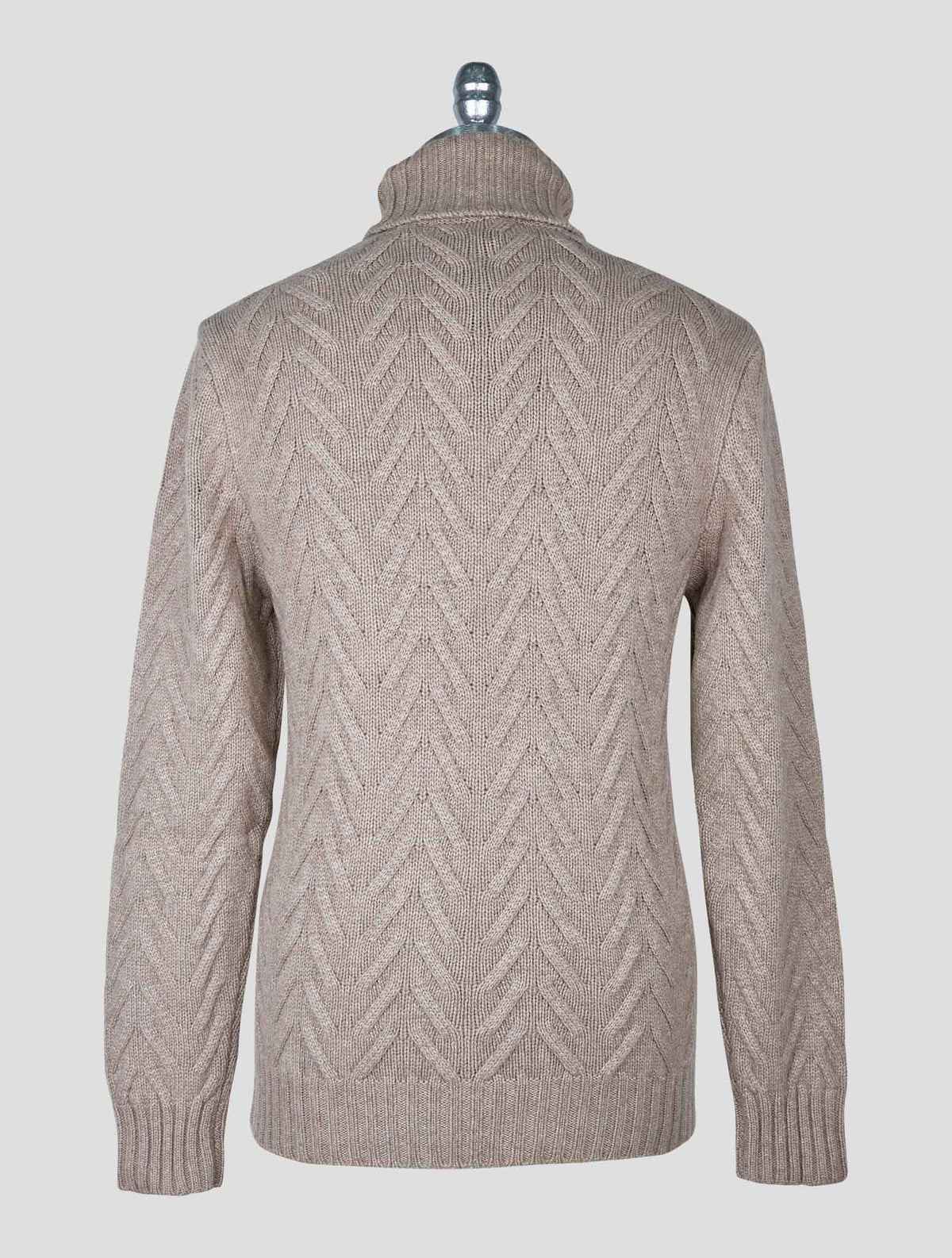 Kiton Brown Cashmere Sweater Turtleneck