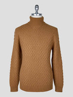 Kiton Brown Cashmere Sweater Turtleneck