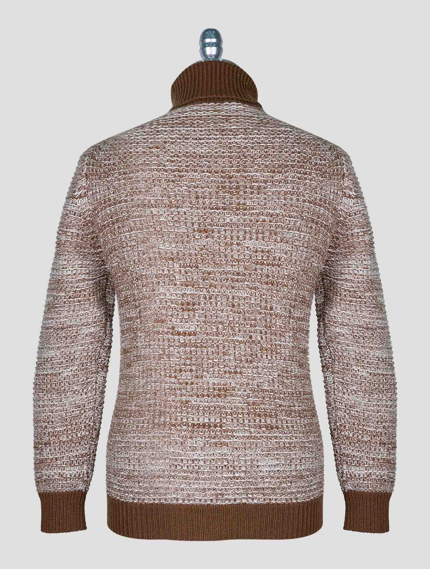 Kiton Brown Cashmere Sweater Turtleneck