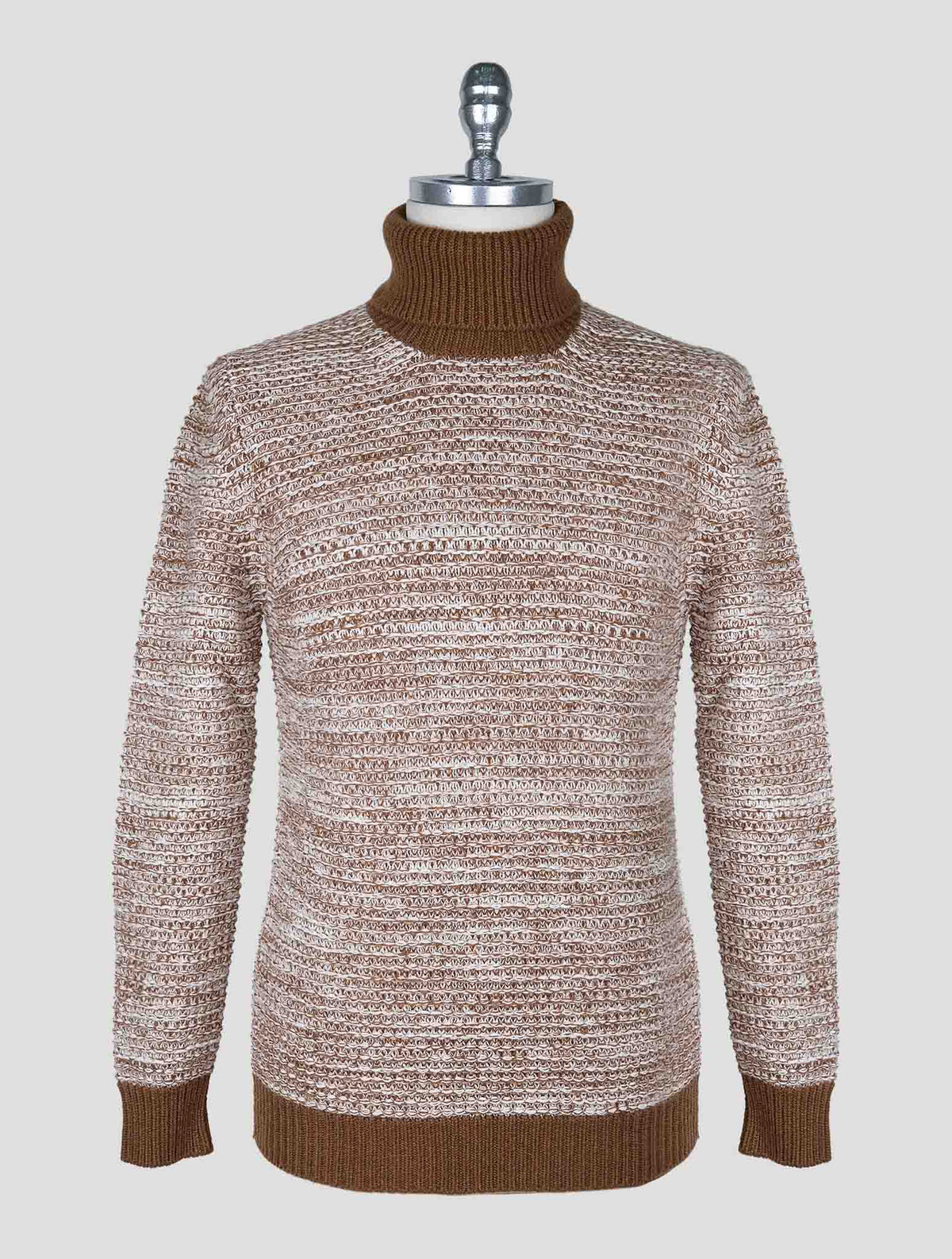 Kiton Brown Cashmere Sweater Turtleneck