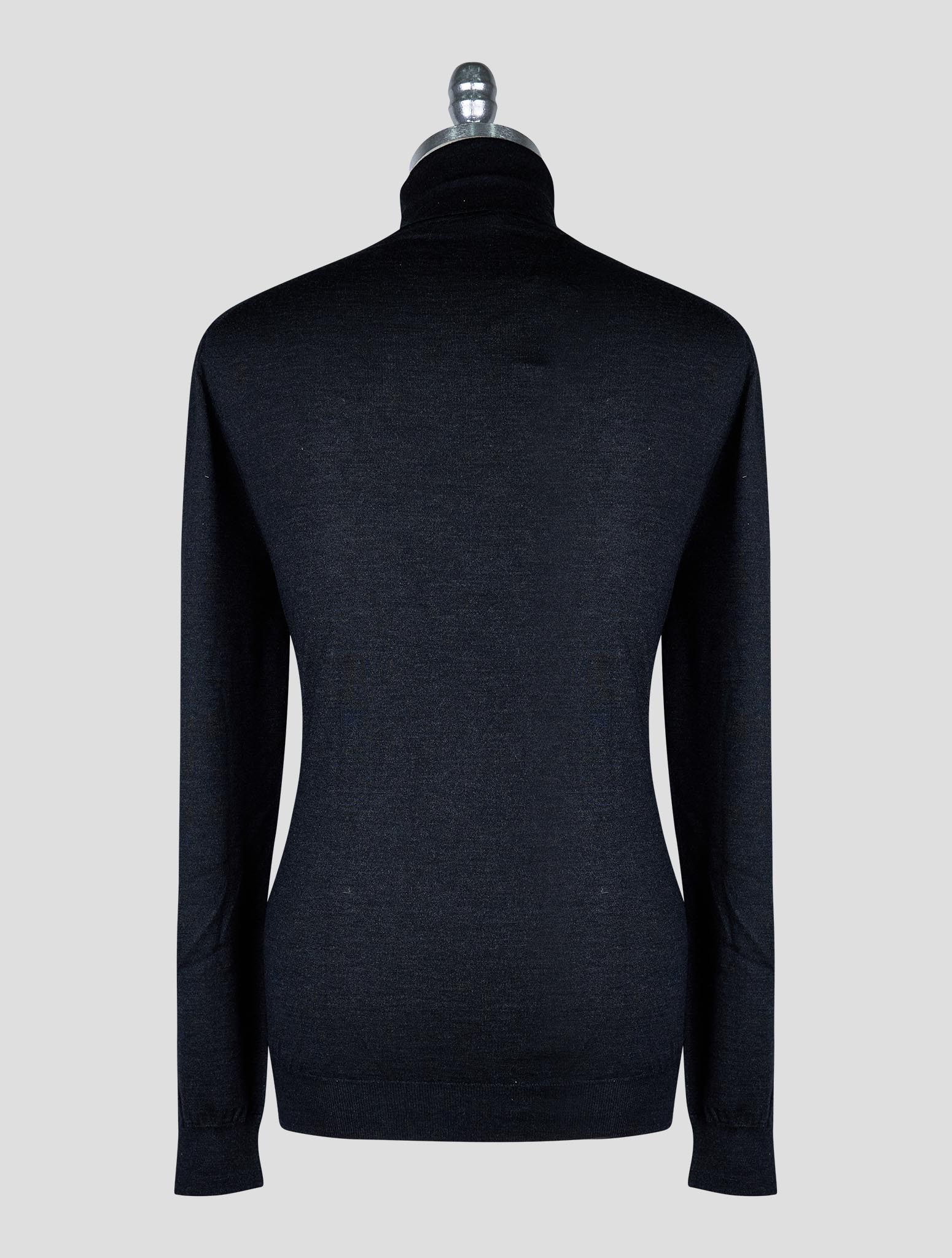 Kiton Dark Gray Cashmere Silk Sweater Turtleneck