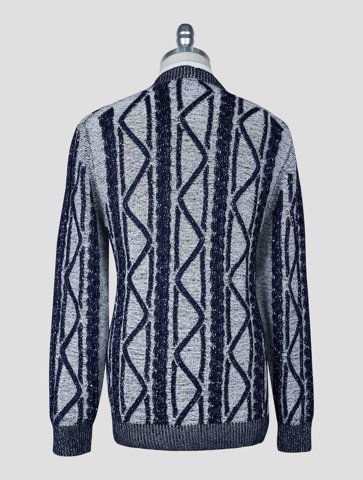 Kiton Blue Gray Cashmere Cardigan