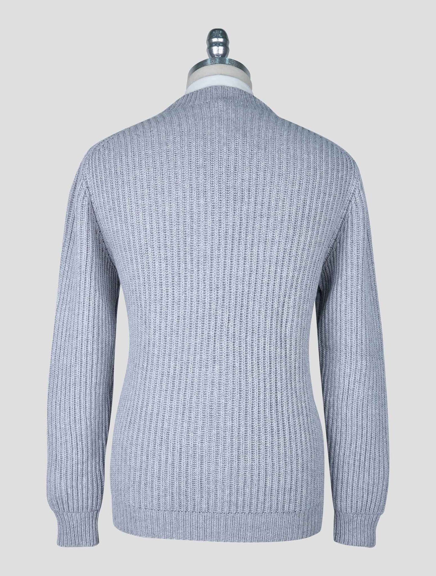 Kiton Gray Cotton Cardigan