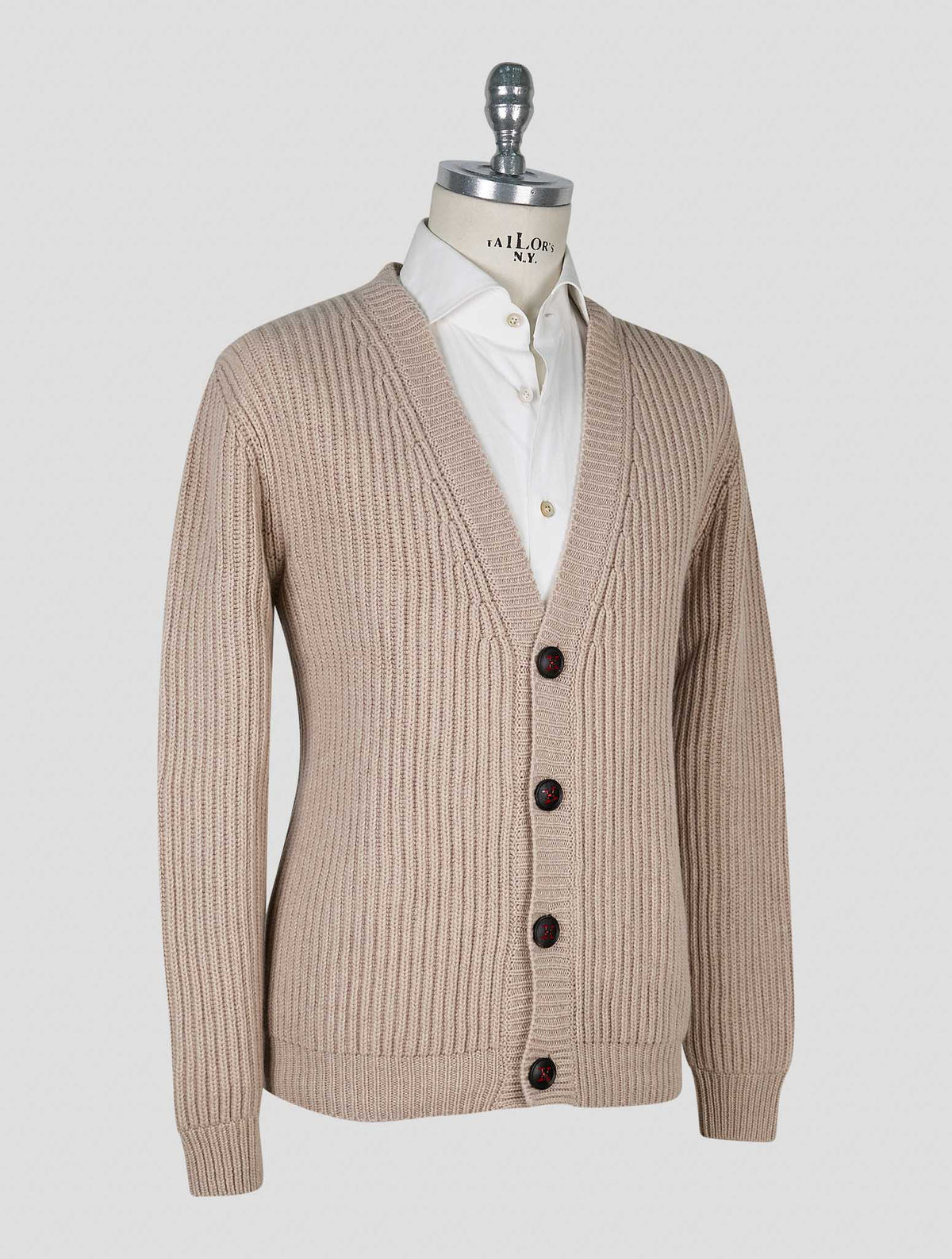 Kiton Brown Cashmere Cardigan