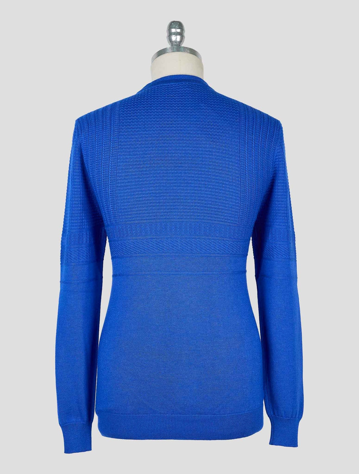 Kiton Blue Cashmere Silk Sweater Crewneck