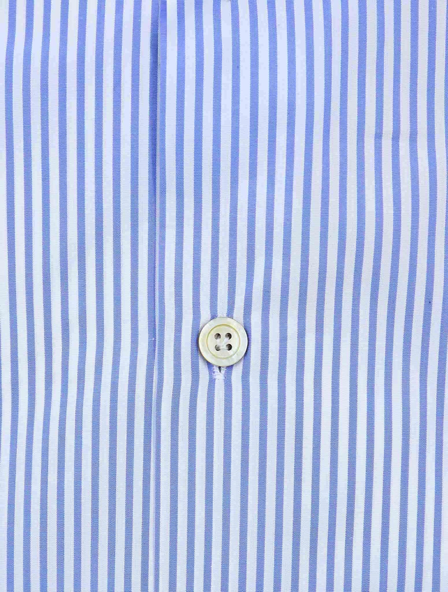 Kiton Light Blue White Cotton Shirt