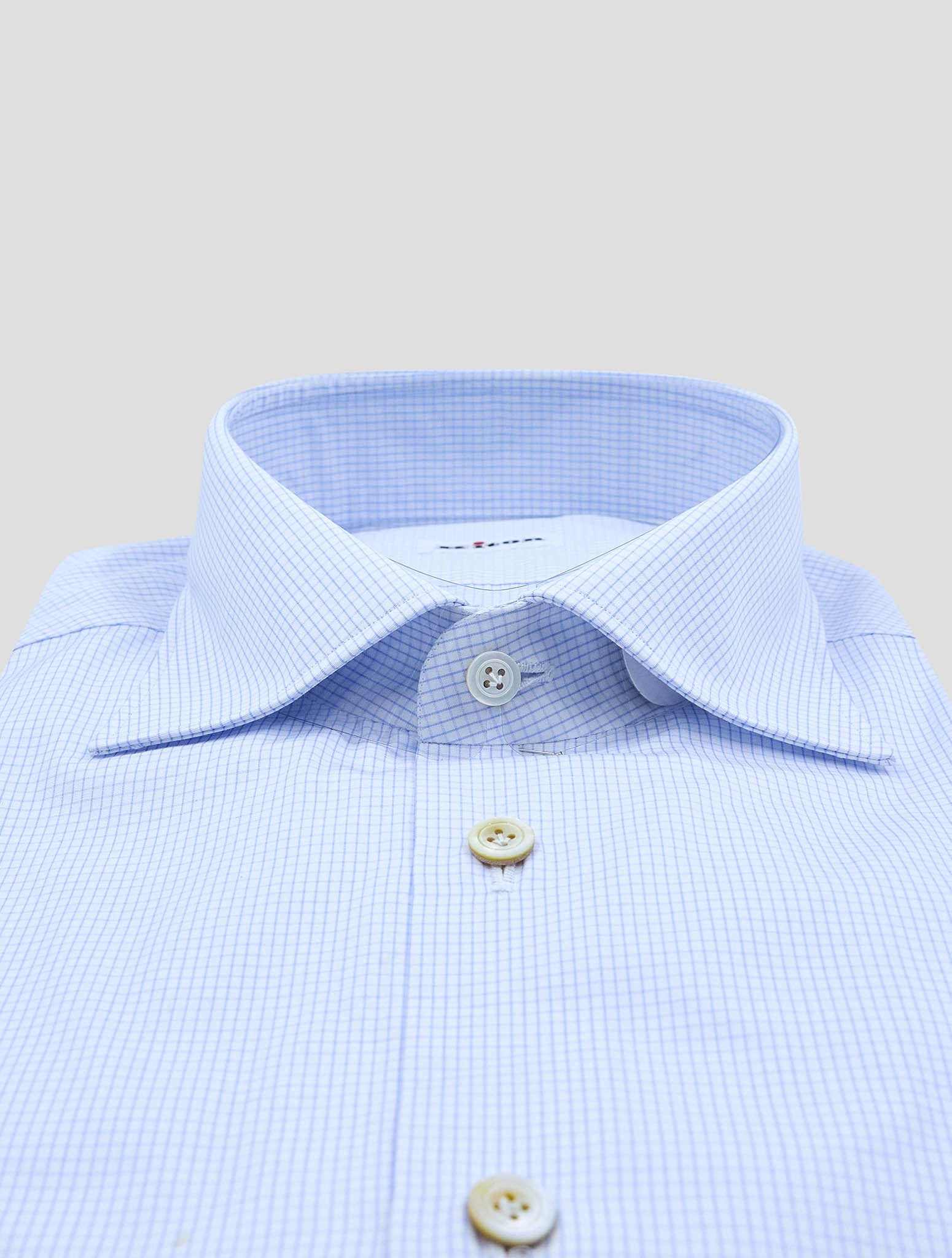 Kiton Light Blue Cotton Shirt