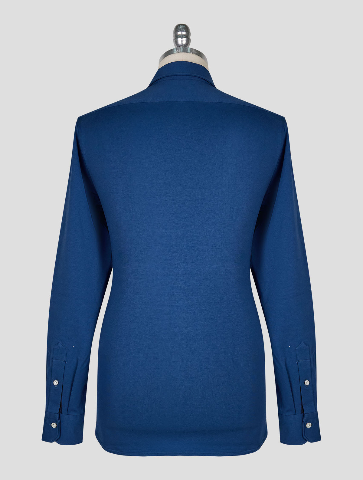 Kiton Blue Cotton Ea Shirt