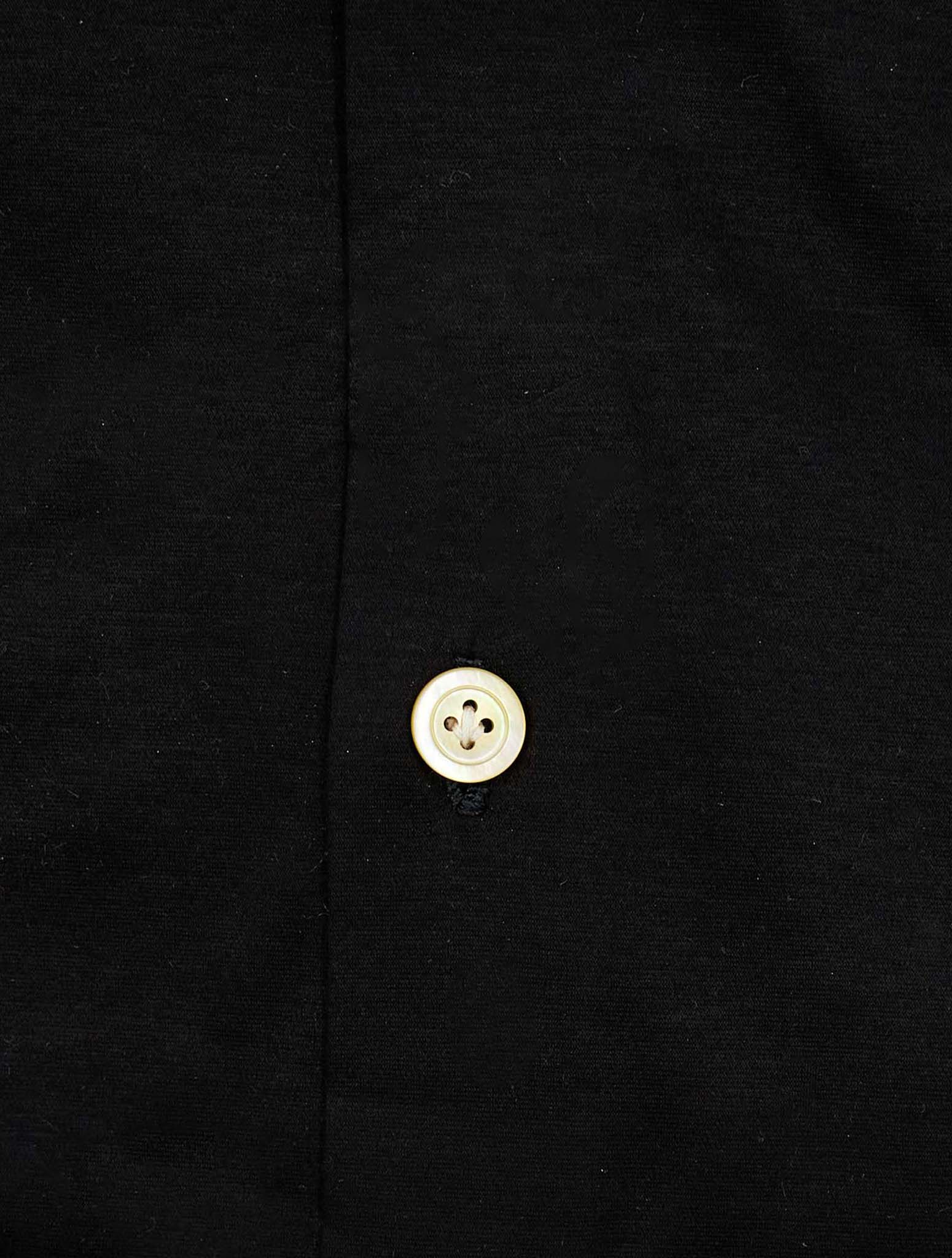 Kiton Black Cotton Shirt