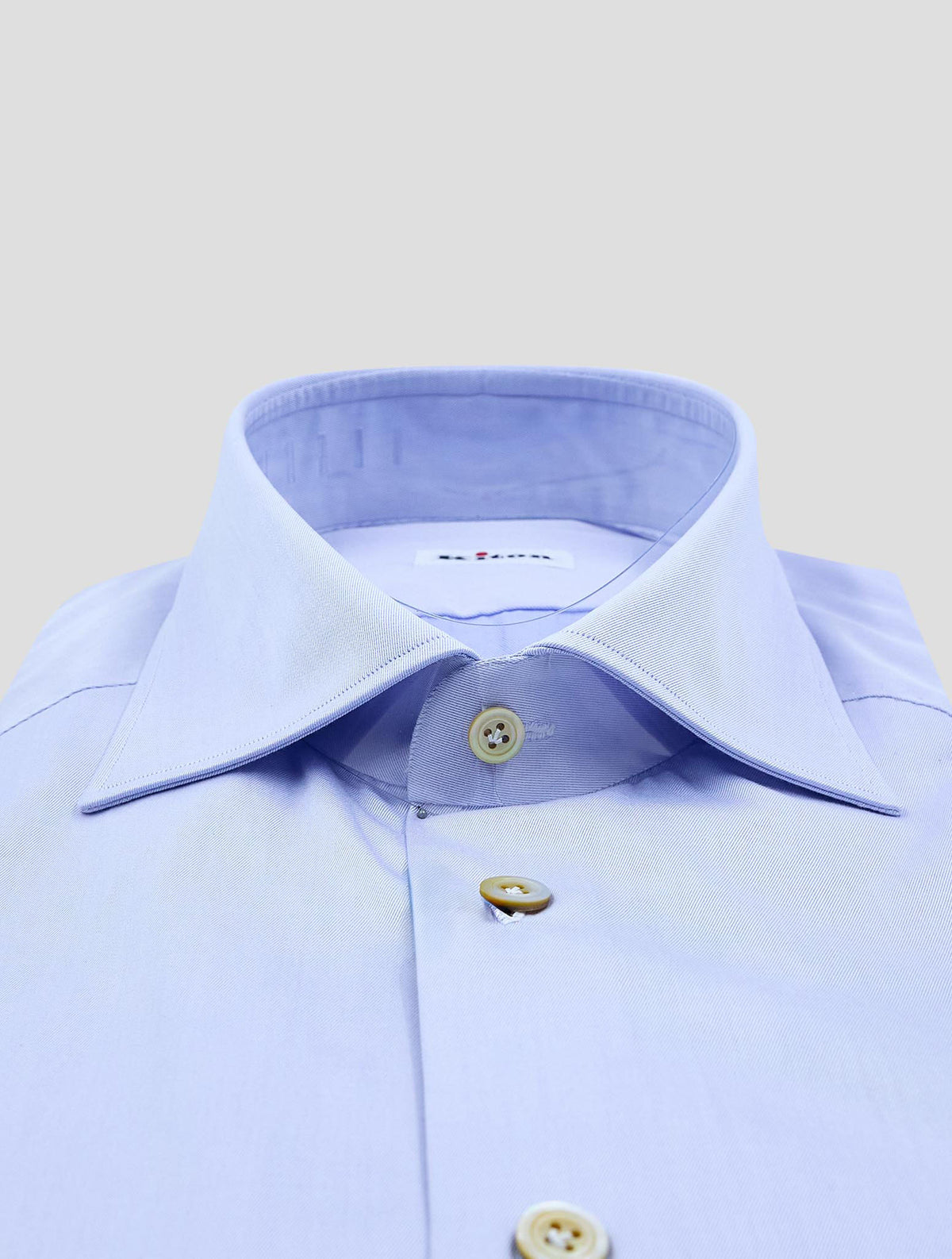 Kiton Light Blue Cotton Shirt