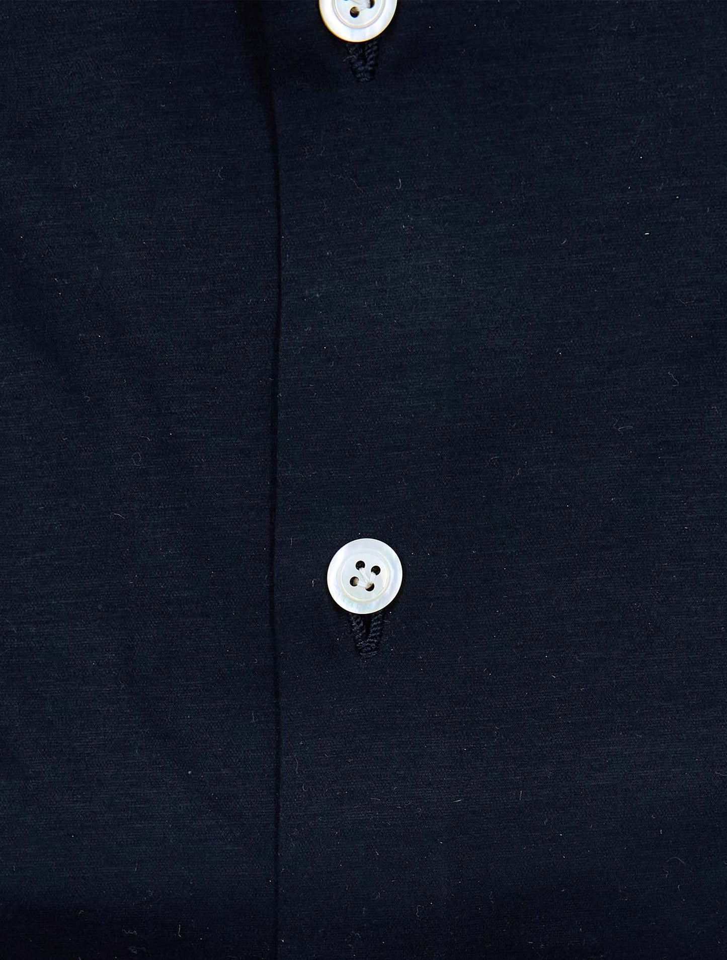 Kiton Black Cotton Shirt